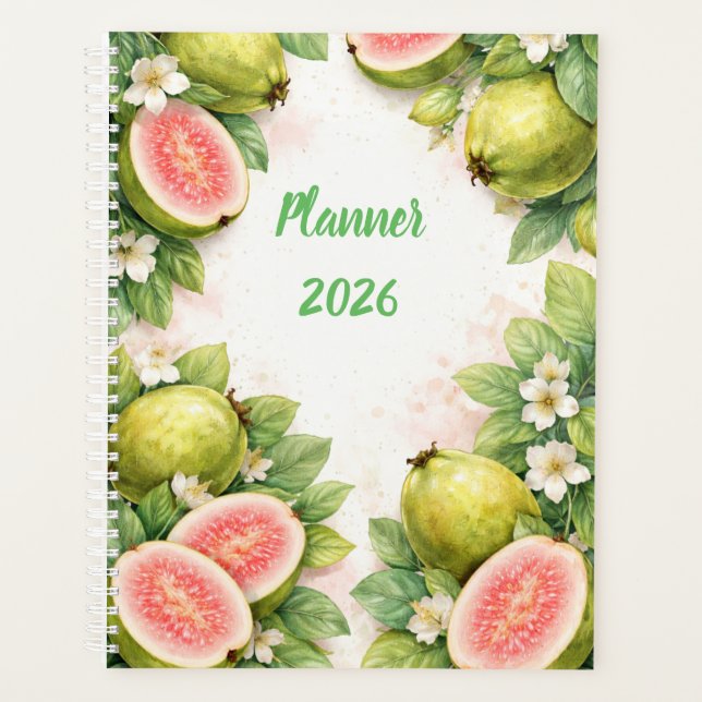 Agenda Watercolor Guava Planner Cover  (Frente)