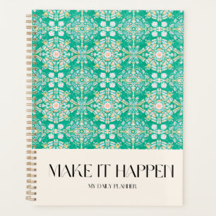 Agenda Watercolor Português azulejos para ornamento flora