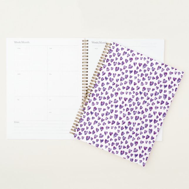 Agenda Watercolour Heart (Exibição)