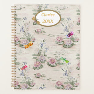Agenda Waterlily Pond com Dragonflies
