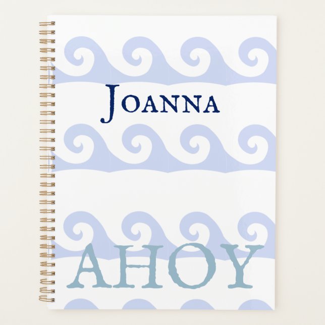 Agenda Waves Ahoy Personalizado (Frente)