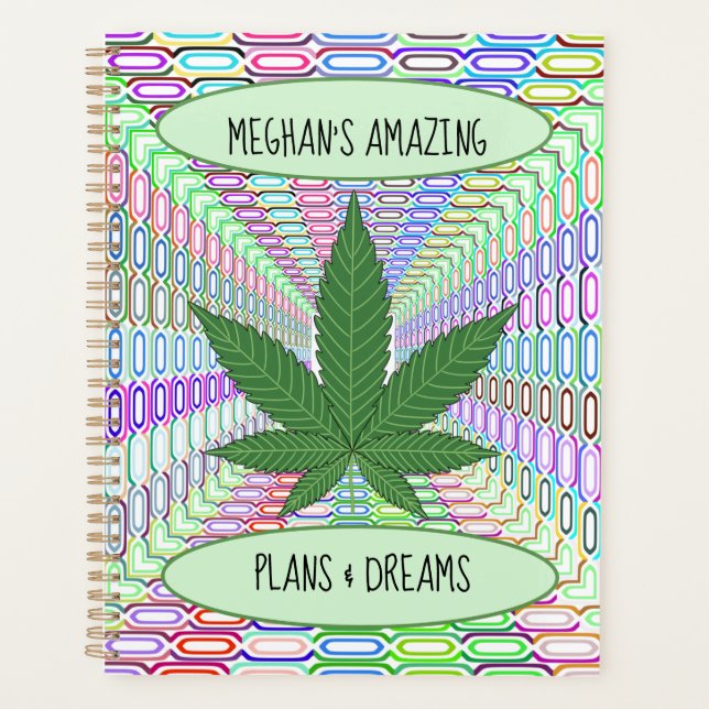 Agenda Weed Leaf Munchies Personalizado (Frente)