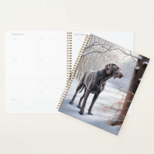 Agenda Weimaraner Deixe-o nevar no Natal