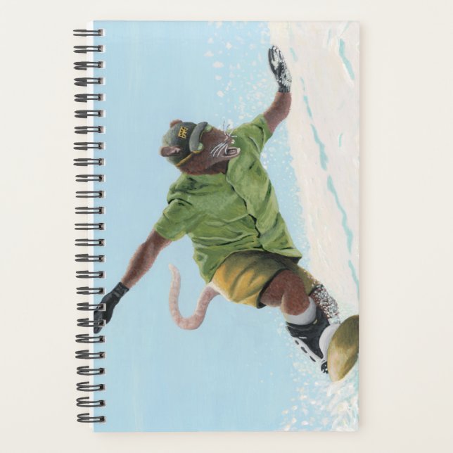 Agenda Wererat Snowboarder Fantasy Art Planner (Frente)