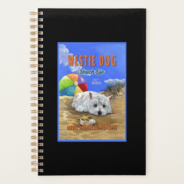 Agenda Westie Dog Beach Life (Frente)