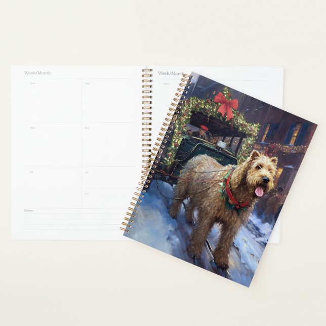 Agenda Wheaten Terrier Christmas Fesason (Exibição)