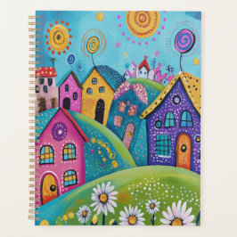 Agenda Whimsical Folk Art Houses