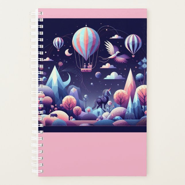 Agenda Whimsical Geométrico Fantasy Planner (Frente)