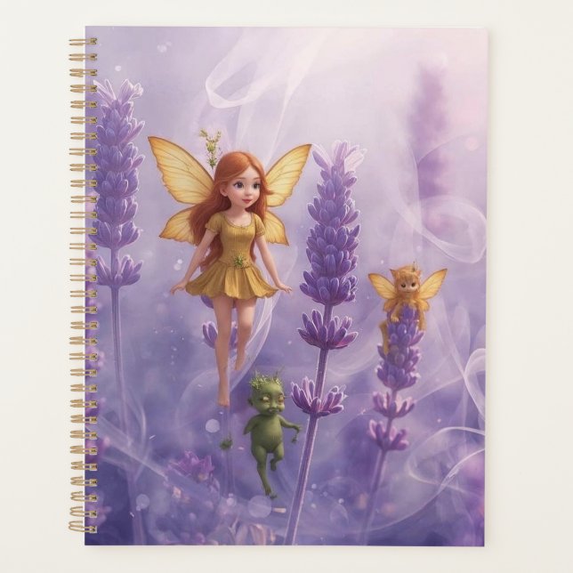 Agenda Whimsy Among the Purple Blooms (Frente)