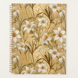 Agenda White Lily Chiyogami Planner