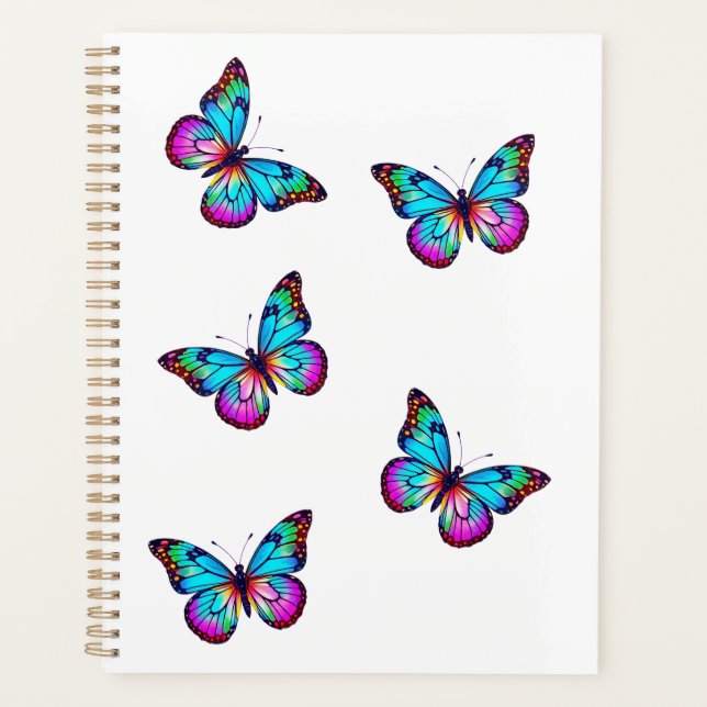 Agenda White Planner da Borboleta (Frente)
