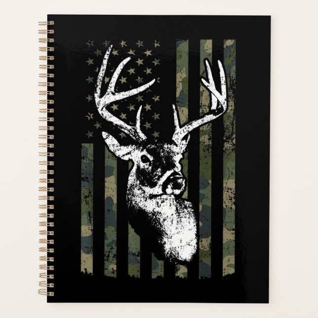 Agenda Whitetail Buck Deer Hunting EUA Camouflage América (Frente)