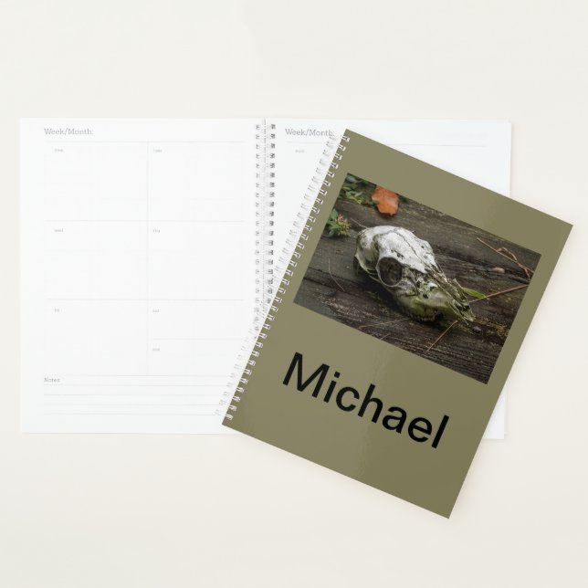 Agenda Whitetail Deer Skull Planner (Exibição)