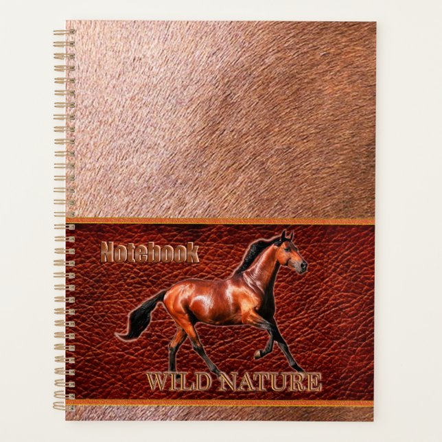 Agenda WILD NATURE - coleção HORSE design (Frente)