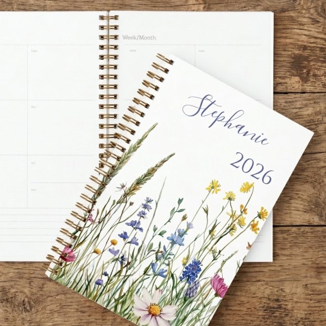 Agenda Wildflower Botanical Cottagecore Teacher Gift (Wildflower botanical daily planner)