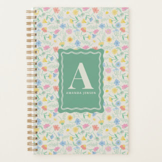 Agenda Wildflower Floral Personalizado
