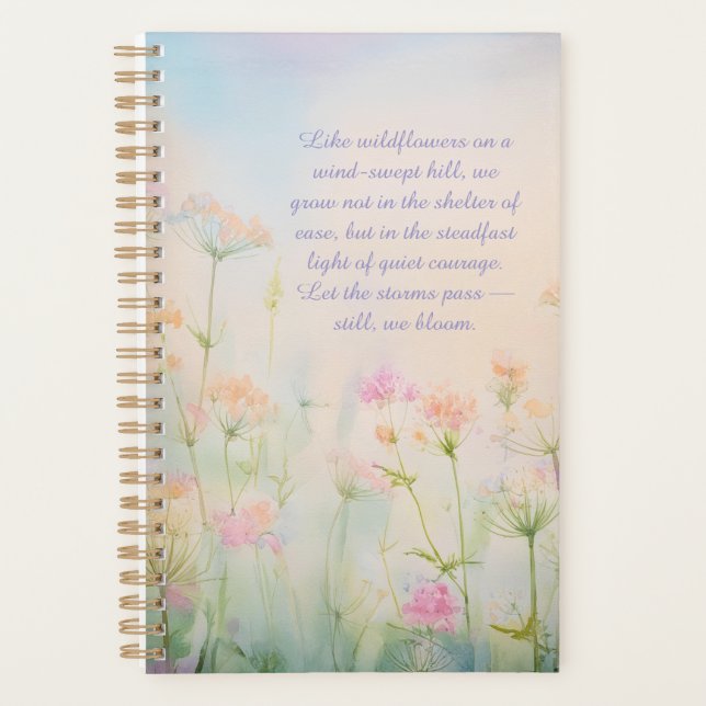 Agenda Wildflower Meadow Botanical Floral Planner (Frente)