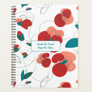 Agenda Wildflower Wonderland Fluxos estilizados