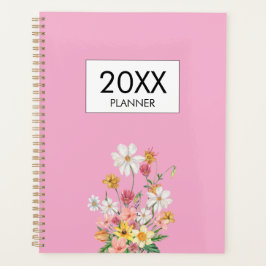 Agenda Wildflowers Pink Personalized