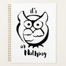 Wildly Punny — Coruja ou Nada Arte Minimalista de