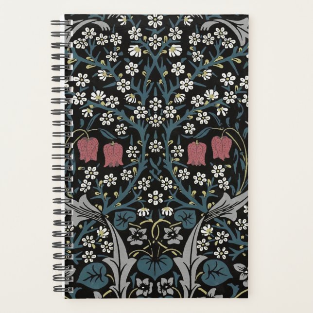 Agenda William Morris Blackthorn Floral Art Nouveau (Frente)