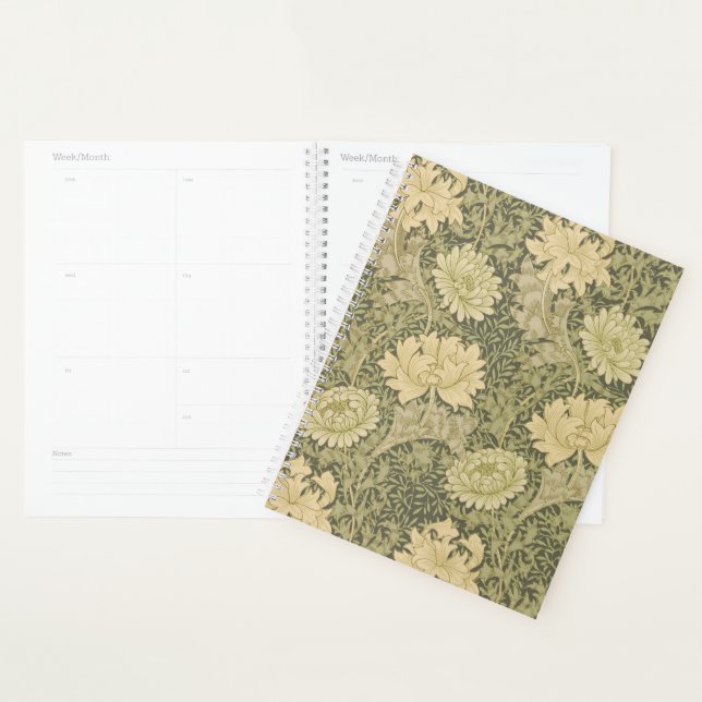 Agenda William Morris Chrysanthemum Sage Flower (Exibição)