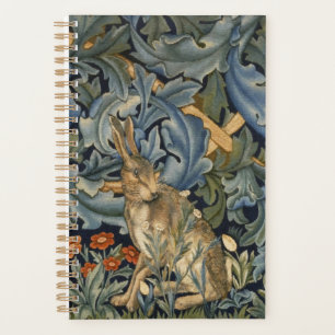 Agenda William Morris Forest Rabbit Floral Art Nouveau