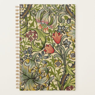 Agenda William Morris Ouro Lily - Padrão Restaurado