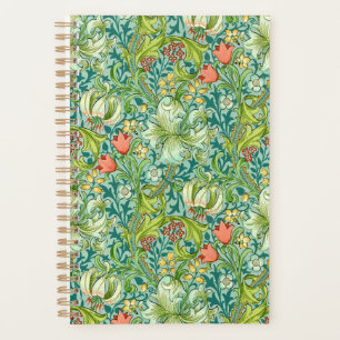 Agenda William Morris Ouro Lily Vintage Floral Design