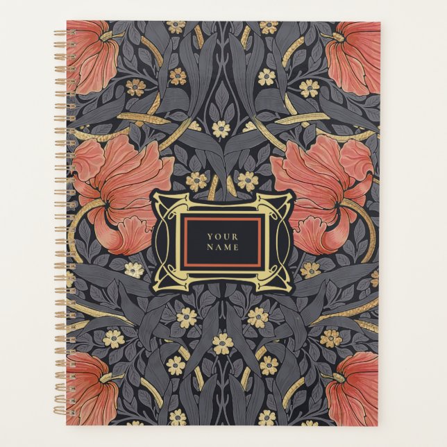 Agenda William Morris Pimpernel Vintage Pattern (Frente)