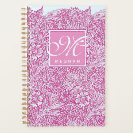 Agenda William Morris, rosa Marigold e Monograma