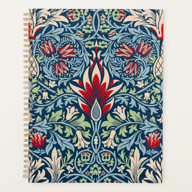 Agenda William Morris Snakeshead Fritillary Floral Design (Frente)