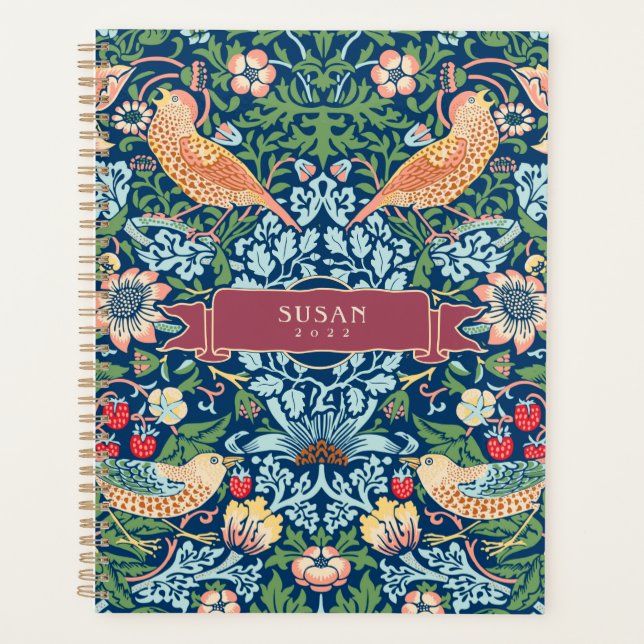 Agenda William Morris Strawberry Thief (Frente)