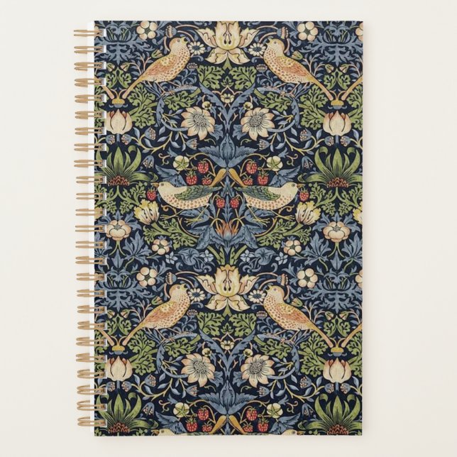 Agenda William Morris Strawberry Thief (Frente)