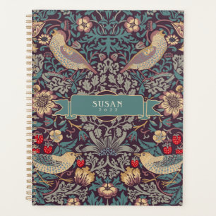 Agenda William Morris Strawberry Thief Planner