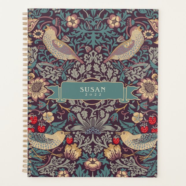 Agenda William Morris Strawberry Thief Planner (Frente)