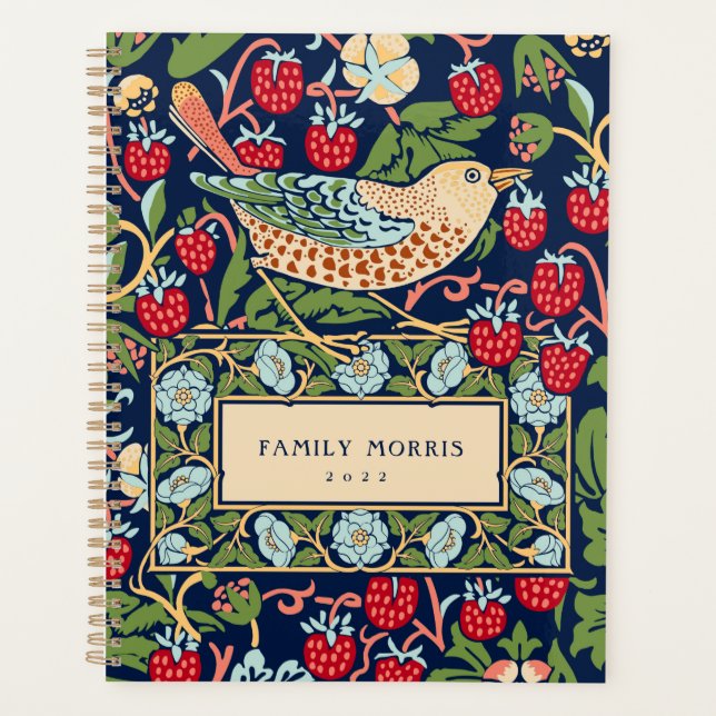 Agenda William Morris Strawberry Thief Planner (Frente)