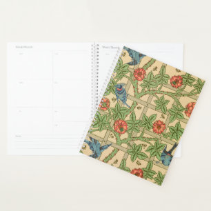 Agenda William Morris Trellis Inglês Design Floral