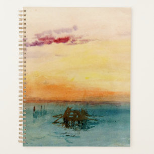 Agenda William Turner - A laguna perto de Veneza no Sunse