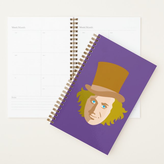 Agenda Willy Wonka Stenciled Face Graphic (Exibição)