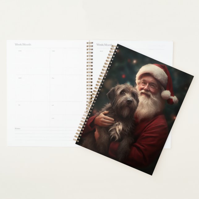 Agenda Wirehaired Pointing Griffon Papai Noel Natal (Exibição)