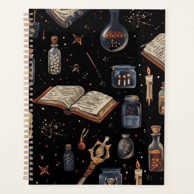 Agenda Witchcraft Potion Pattern – Halloween Magic (Frente)