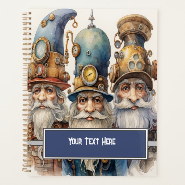 Agenda Wizard Gnomos Steampunk (Frente)