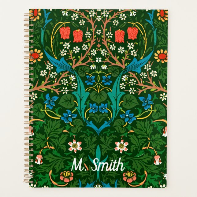Agenda WM Morris Blackthorn Art Nouveau Pattern (Frente)