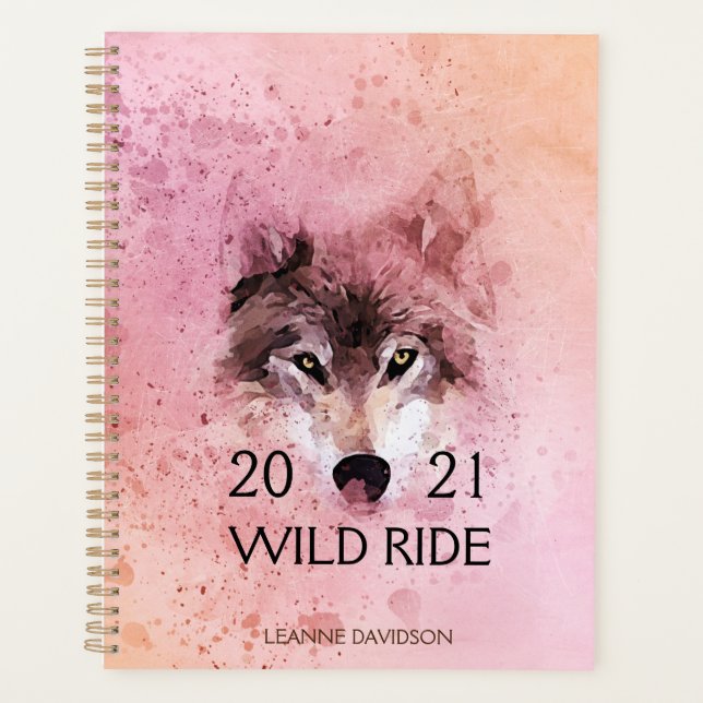 Agenda Wolf Wild Ride 2021 Nature Planner (Frente)