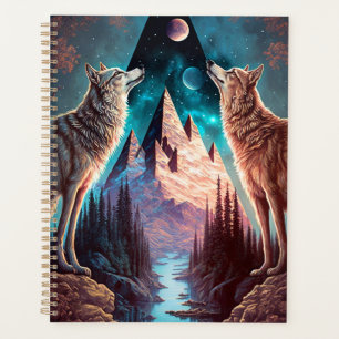 Agenda Wolves Mountain Visionary Fantasy Art