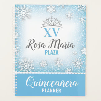 Agenda Wonderland de inverno Glitter Quinceañera Planner