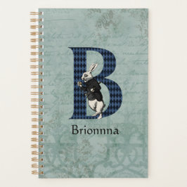 Agenda Wonderland White Rabbit - Letra B