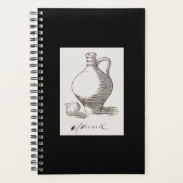 Agenda Woodcut ainda life de Julie de Graag