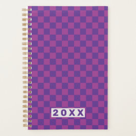 Agenda Xadrez Ameixa Roxa